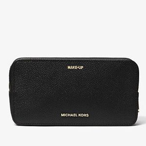 Michael Kors Jet Set Travel Leather Makeup Pouch